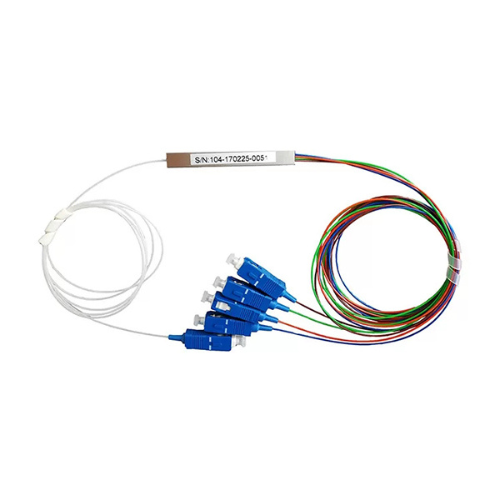1x4 SC-UPC Fiber Optic Splitter with Connectors